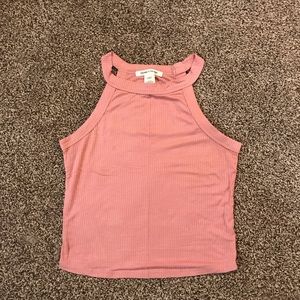 Caution to the Wind Medium Pink Crop Top